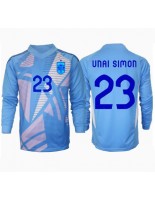 Moške Nogometnih dresov Španija Unai Simon #23 Vratar Domači EP 2024 Dolgi rokavi